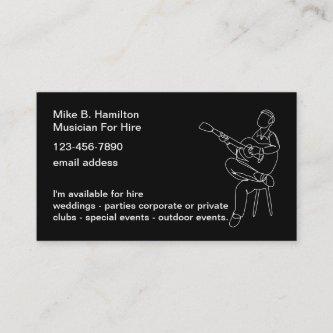 Acoustic Guitar Musician For Hire