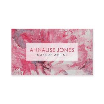 Acrylic pour abstract Blush Flow Petals