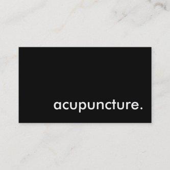 acupuncture.