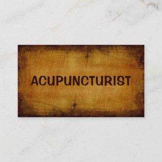 Acupuncturist Antique