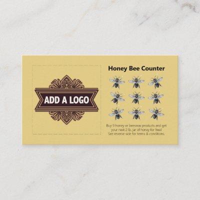 Add a Logo Honey Bee Loyalty Card