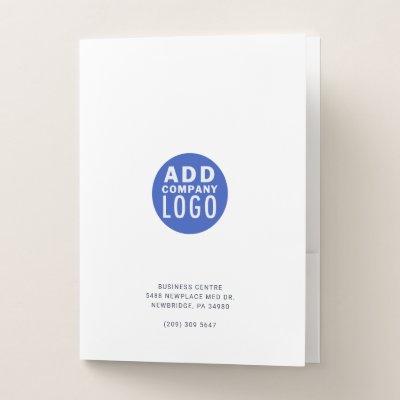 Add Business Logo and Business Address Custom Pocket Folder