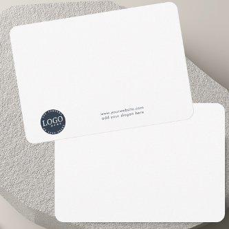 Add Business Logo and Company Employees Thank You Card