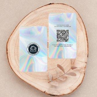 Add Business Logo QR Code Real Estate Agent