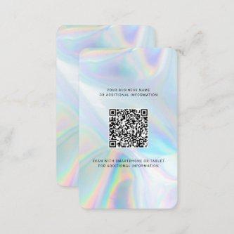 Add Company Logo and QR Code DIY Holographic