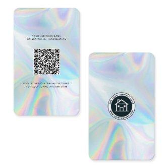 Add Company Logo and QR Code DIY Holographic