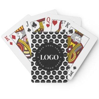 Add Custom Company Business Big Small Logo Pattern Poker Cards