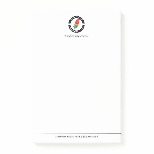Add Custom Logo Business Manager Employee Post-it Notes