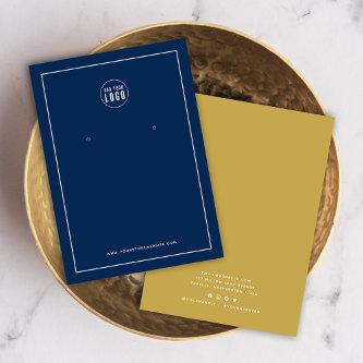 Add Logo Border Custom Color Earring Display Card
