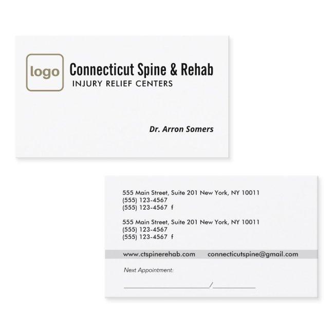 Add Logo Chiropractic Chiropractor Appointment Bu