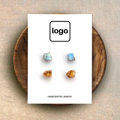 Add Logo Four Hole  Earring  Display