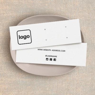 Add Logo Horizontal  4 Stud Earring Hole
