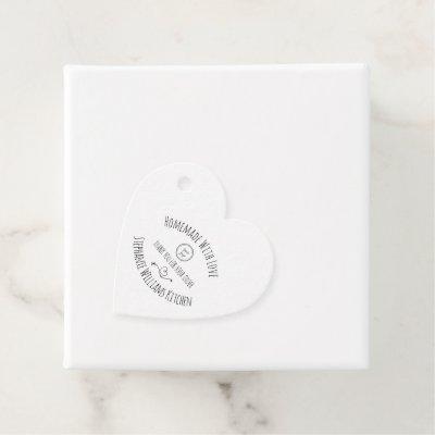 Add Logo Made with Love |Thank you for your order Favor Tags