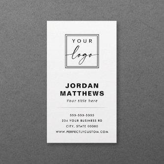 Add logo modern minimal white or any color