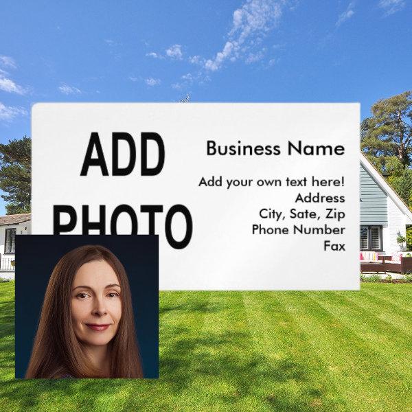 Add Logo or Photo, Business Information  Magnet