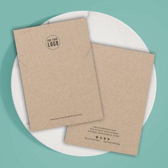 Add Logo Script Typewriter Necklace Display Card