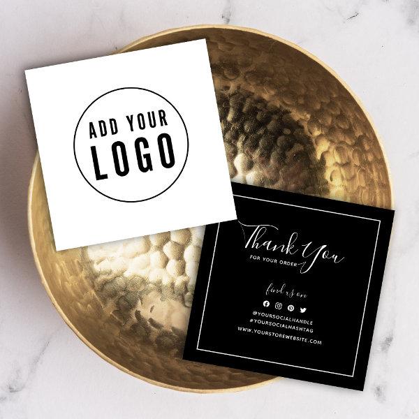 Add Logo Social Custom Color Thank You Insert