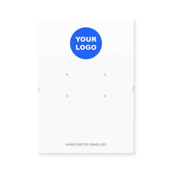 Add Logo Two Earring Necklace Display Holder