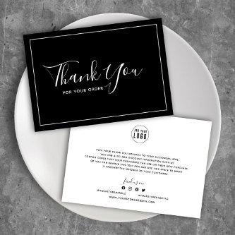 Add Logo White Border Editable Color Thank You