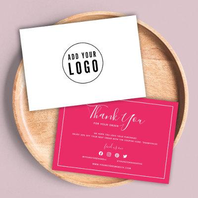 Add Logo White Border Editable Color Thank You
