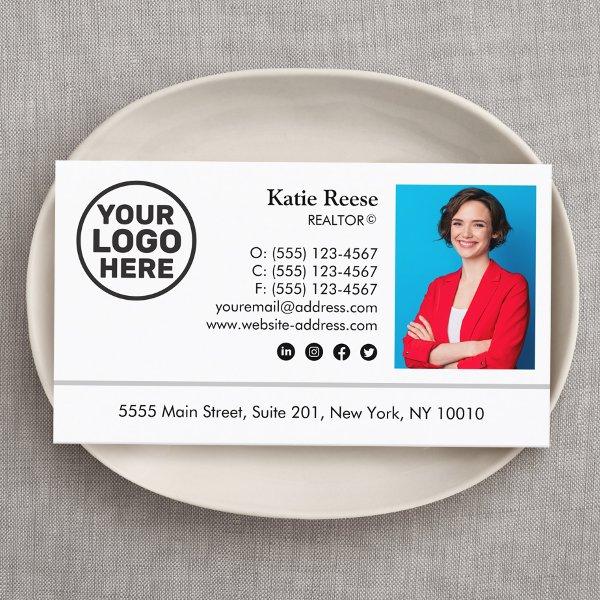 Add Photo and Logo Real Estate Professional