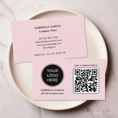 Add QR Code Pink Logo