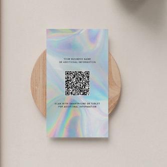 Add Your Brand Logo and QR Code DIY Holographic