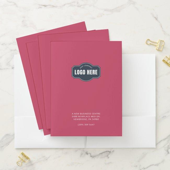 Add Your Brand Logo Modern Slot Pocket Folder