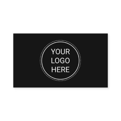 Add Your Custom Logo Circle Professional Black Bus