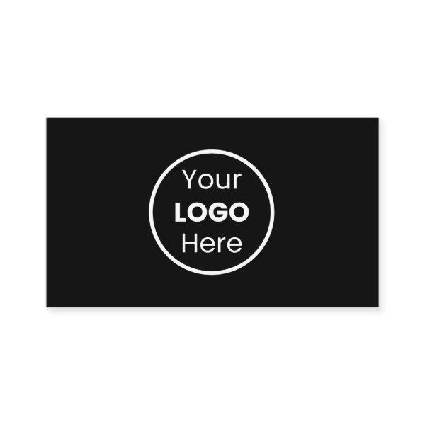 Add Your Custom Logo Circle Professional Black