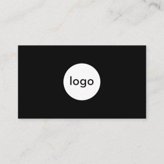 Add your custom logo circle professional black