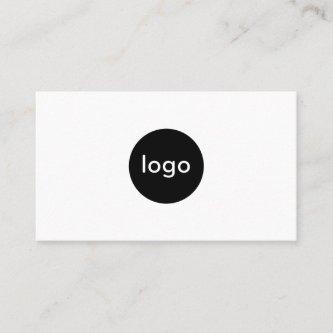 Add your custom logo circle professional white