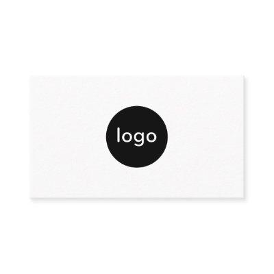 Add your custom logo circle professional white