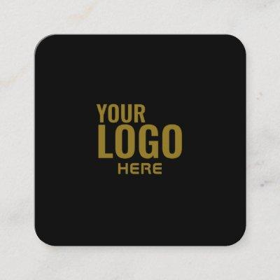 Add your custom logo circle professional white squ square