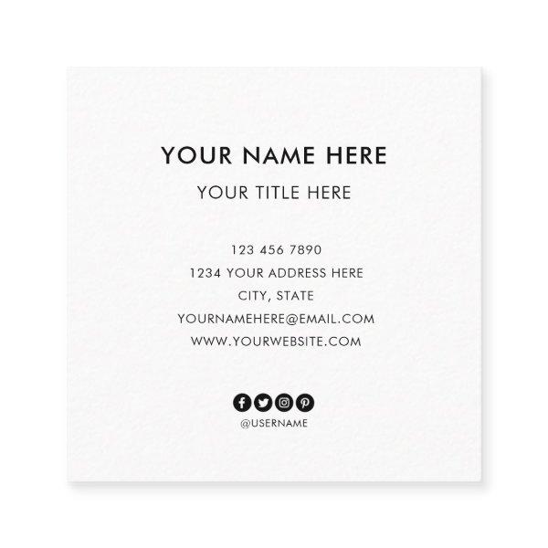 Add your custom logo circle professional white squ square