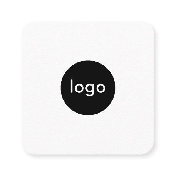 Add your custom logo circle professional white square