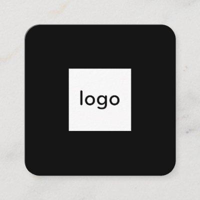 Add your custom logo square professional black square