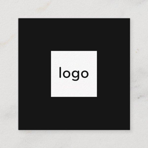 Add your custom logo square professional black square