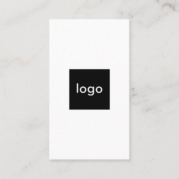 Add your custom logo square professional white
