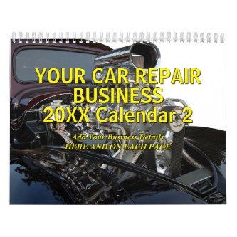 Add Your Details - Car Repair Business 20xx  Calendar