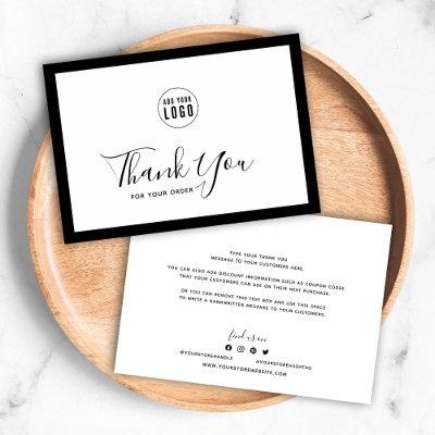 Add Your Logo and Editable Border Color Thank You