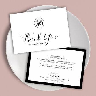 Add Your Logo and Editable Border Color Thank You