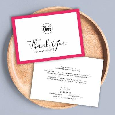 Add Your Logo and Editable Border Color Thank You