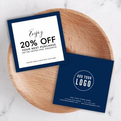 Add Your Logo and Editable Color Discount Card