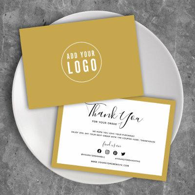 Add Your Logo and Editable Color Thank You