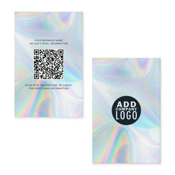 Add Your Logo and QR Code DIY Holographic