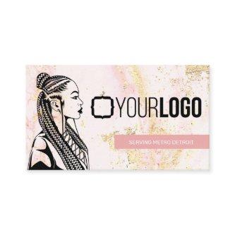 Add Your Logo Braid Stylist or Hair Braiding Salon