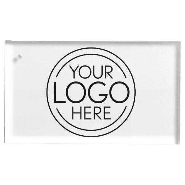 Add Your Logo Business Corporate Modern Minimalist Place Card Holder