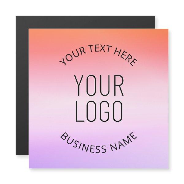 Add Your Logo | Colorful Sunset Gradient Colors