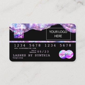 Add Your Logo Credit Card Styled Opal Iridescent